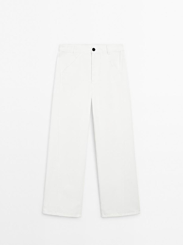 Белые джинсы Massimo dutti, размер 38, новые 2
