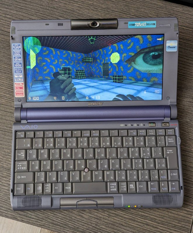 Ретро ноутбук Sony Vaio PictureBook PCG-C1VS/BW 2001 6