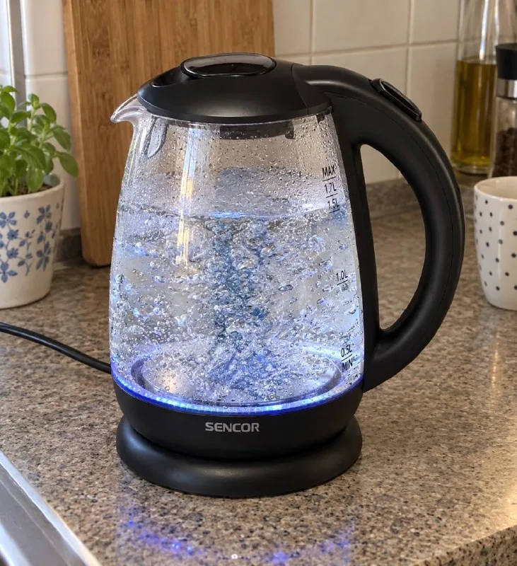 Электрический стеклянный чайник Sencor 1,7 л