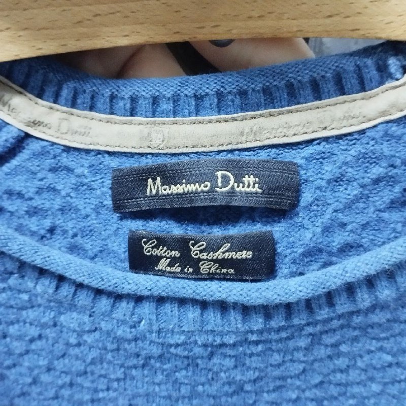 Синий свитер Massimo Dutti размер S-M 2