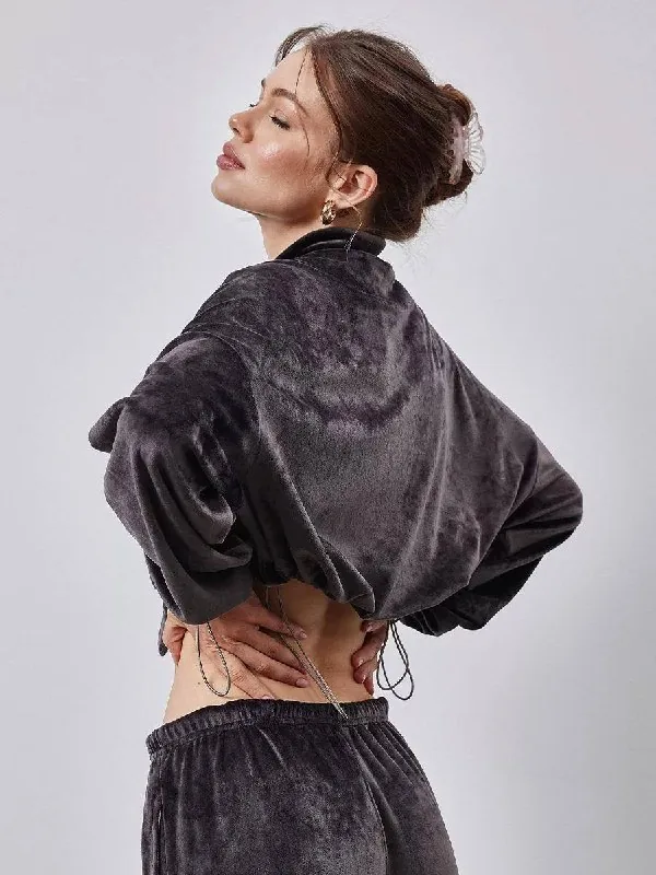 Велюровый костюм oversize 1