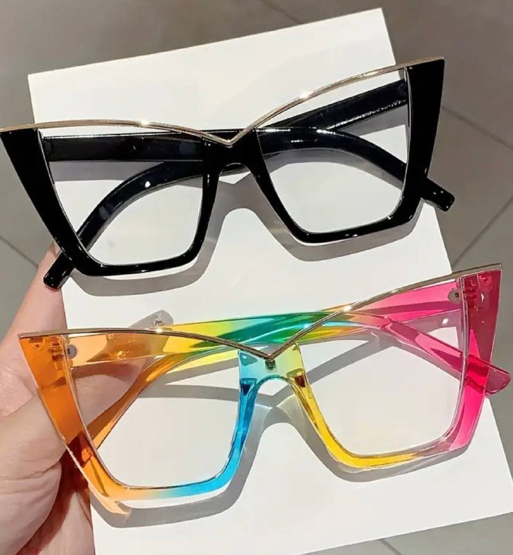 Очки с оправой Cat Eye, линзы AC, оправа из ПК, очки для компьютера 2