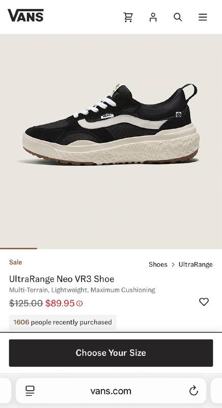 Мужские Кроссовки Vans UltraRange Neo VR3 2