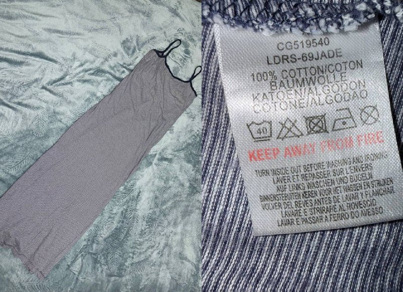 Платье-комбинация в полоску