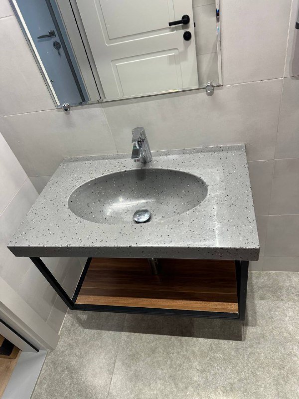 Умывальник и зеркало в ванную комнату 3