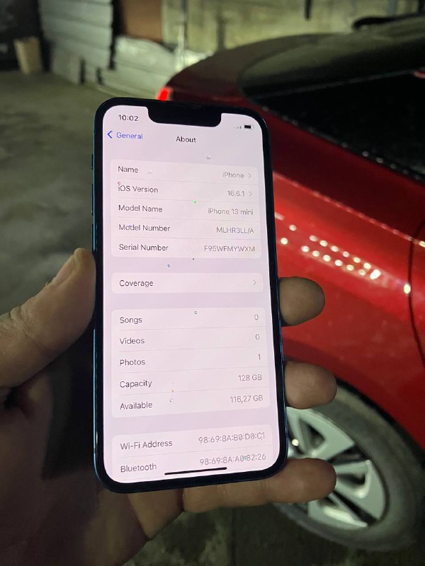 iPhone 13mini 128GB Blue, iPhone 11 64GB Red