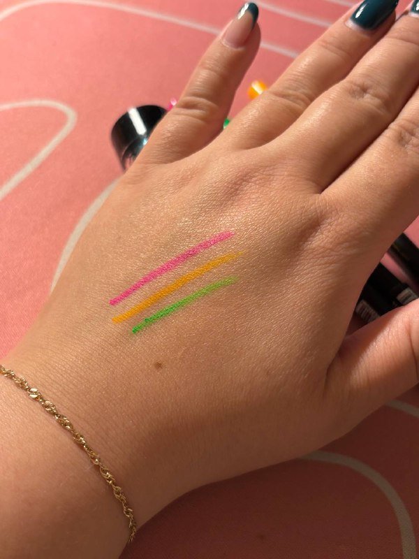 Набор неоновых карандашей для глаз и глиттер NYX 2