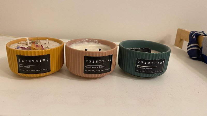 Свечи набор из трех штук