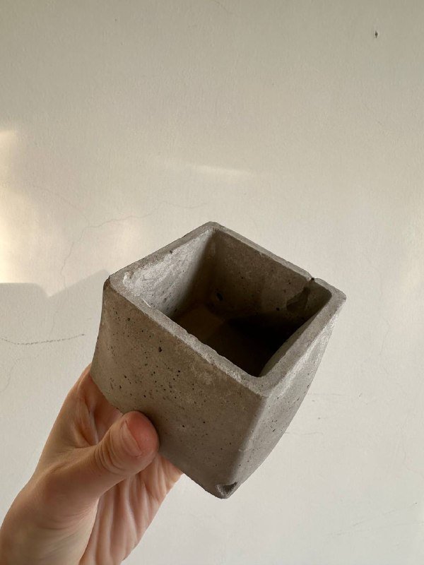 Горшочки из бетона ручной работы 2