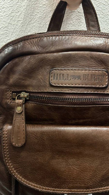 Два коричневых рюкзака из натуральной кожи буйвола 6