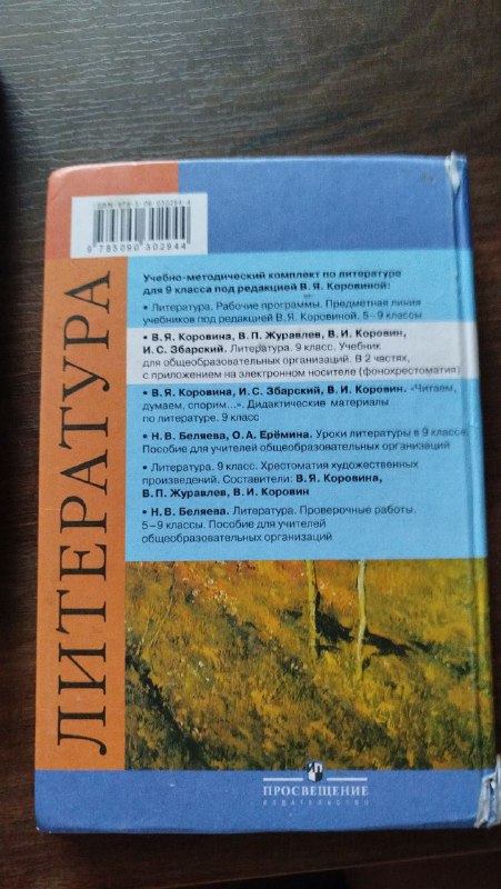 Учебник по литературе для 9 класса в 2 частях 6