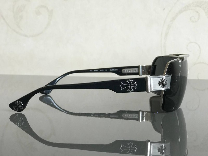 Очки Chrome Hearts Gummer Black and Silver 2