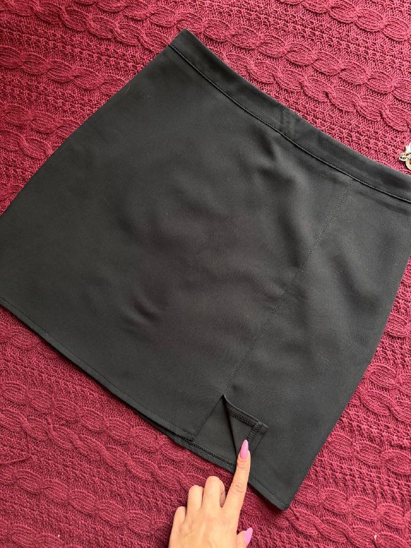 Пиджак, футболка, юбка-трапеция, укороченный свитер, кожаная юбка H&M 5