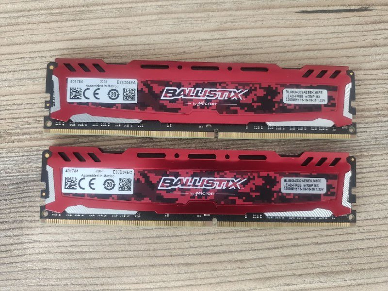 Оперативная память RAM DDR4 Crucial Ballistix 16Gb 2x8Gb
