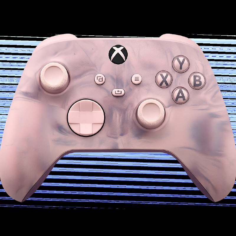 Кастомный Xbox контроллер мраморно-розовый
