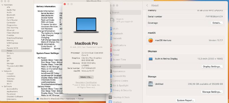 MacBook Pro 2017 i5 8/256Гб с зарядкой 2