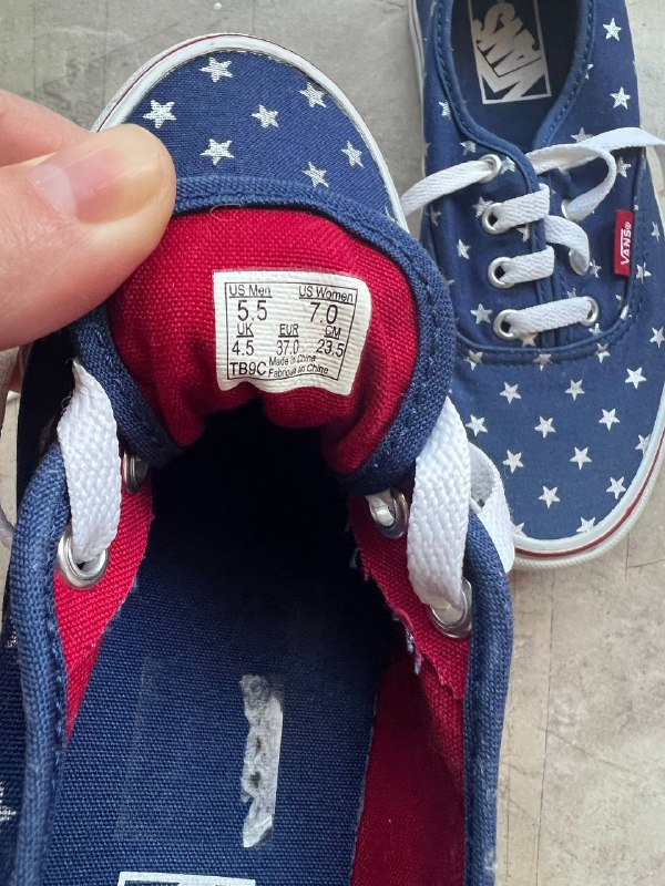 Кеды Vans 100% оригинал, размер 37 3