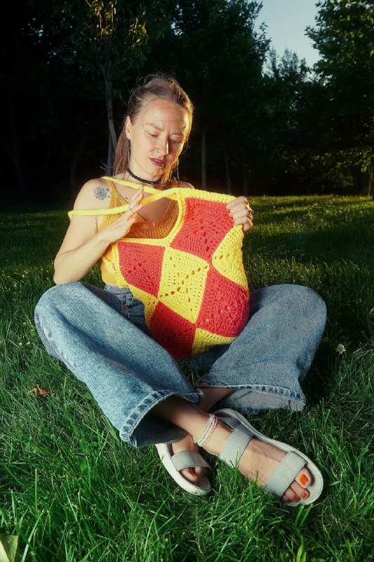 Авоська шоппер ручной работы 2