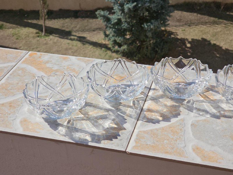 Набор прозрачных мисок 6шт 2