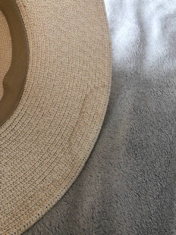 Плетеная шляпа с бантом 2