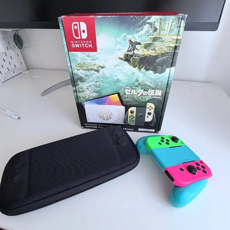 Nintendo Switch OLED Zelda Tears of the Kingdom console 1