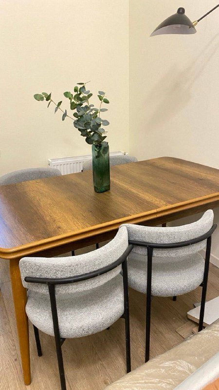 Массивный раскладной обеденный стол 2