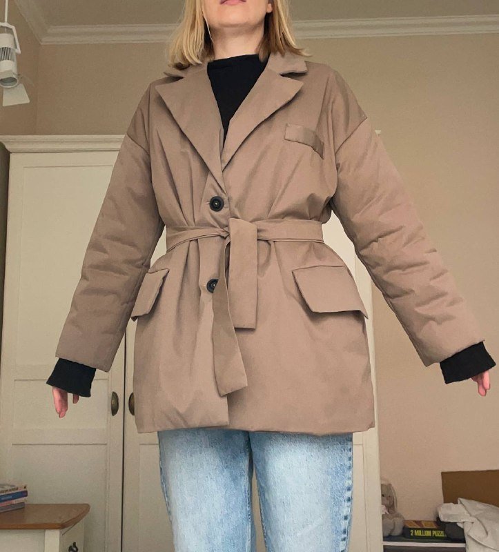 Пиджак-куртка женская тонкая с синтепоном, размер S-L 3