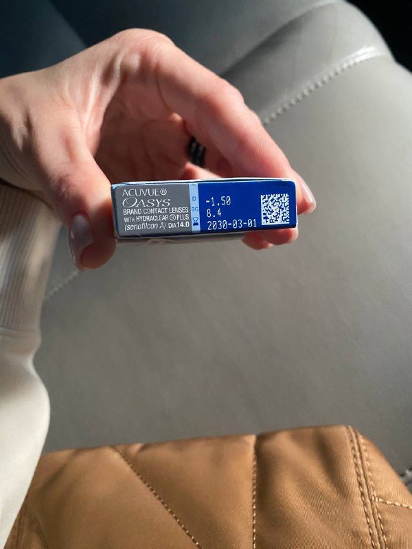 Линзы acuvue oasys 6 шт диоптрии -1.5 новые запечатанные 2