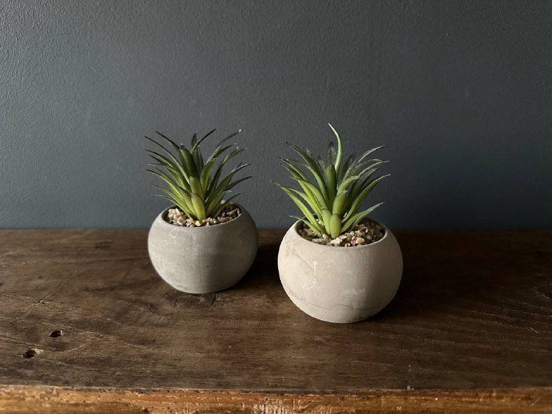 Искусственные растения в горшках