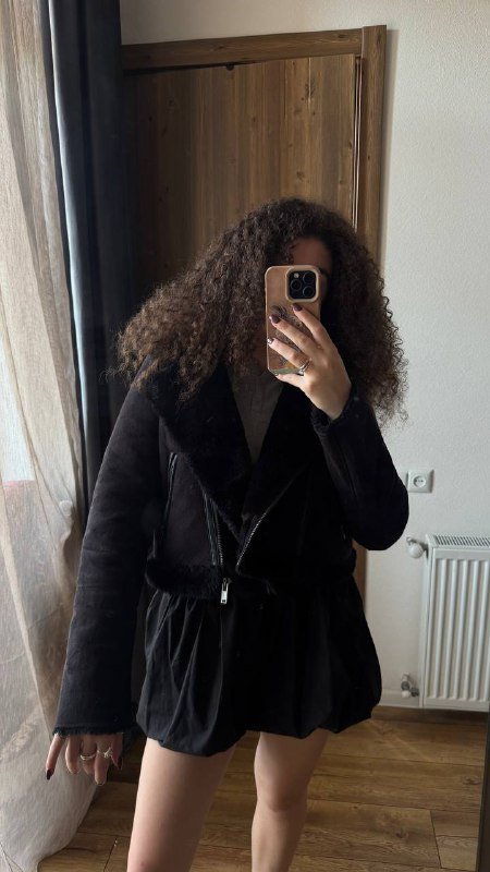 укороченная дубленка размер M