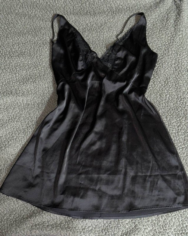 Шелковая ночнушка-пеньюар L