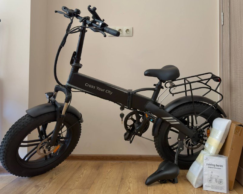 Электровелосипед ADO A20F XE с дополнительной батареей и багажником