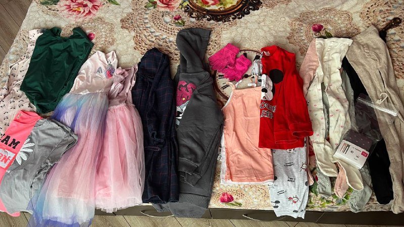 Пакет одежды на девочку 122-128 размер
