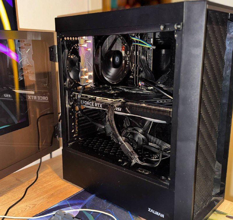 ПК Ryzen 5 7600, RTX 4070 SUPER, 16 ГБ DDR5, SSD 1TB, монитор, мышь, клавиатура 2