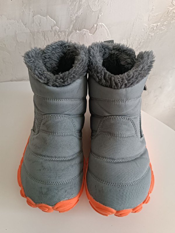 ботинки теплые хаки 29, сапожки зимние серые 31 2