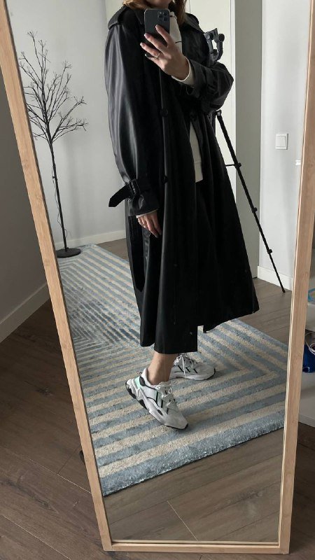 Тренч Zara из искусственной кожи оверсайз 2