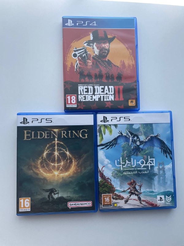 Red dead redemption 2, Elden ring, Horizon forbidden west для PS5
