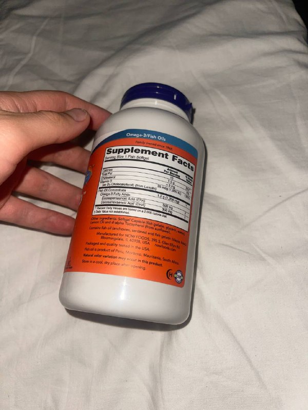 Омега 3 Fish Oil, 180 капсул 2