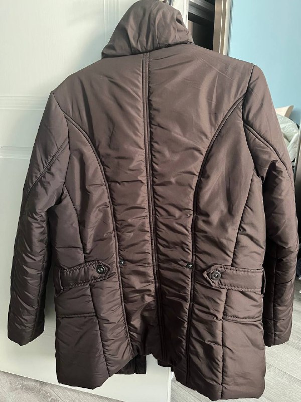 Удлиненная куртка/пальто нежного мятного цвета, женская куртка, пальто в клетку 4