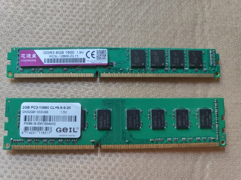 Модули ОЗУ DDR3 DDR4 1