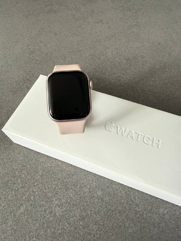 Apple Watch 9, 42 mm, 3 GB, пудра, пыль ремешок