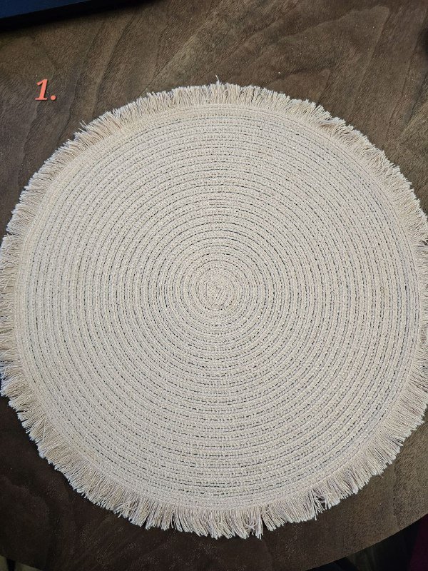 Подставки под тарелки розовые 6 шт.