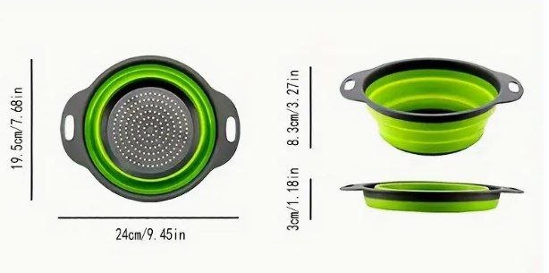 Набор складных мисок с крышками 3 шт 5