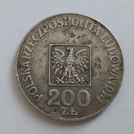Юбилейная монета 200 злотых, 1974