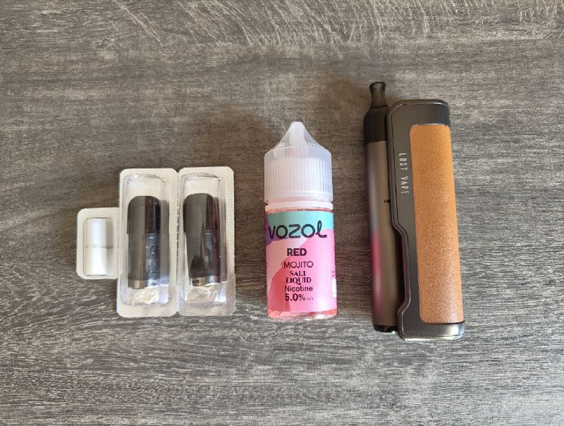 Электронная сигарета Lost Vape Thelema Nexus с картриджами и жидкостью 2