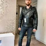 Кожаная куртка Zara 1