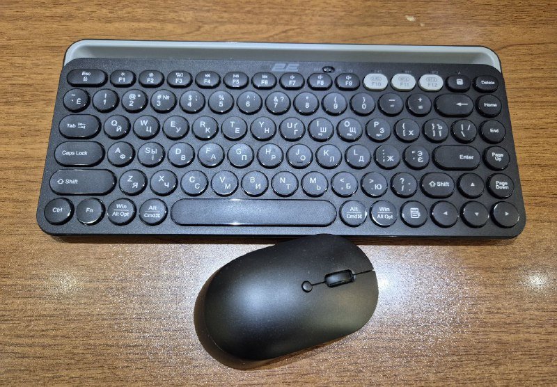Беспроводная клавиатура 2E KS250 Slim Black EN/Cyrillic 9