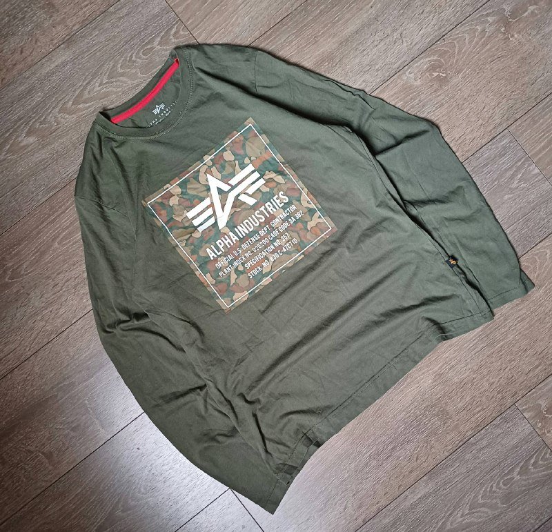 Alpha Industries длинный рукав футболка размер M 3