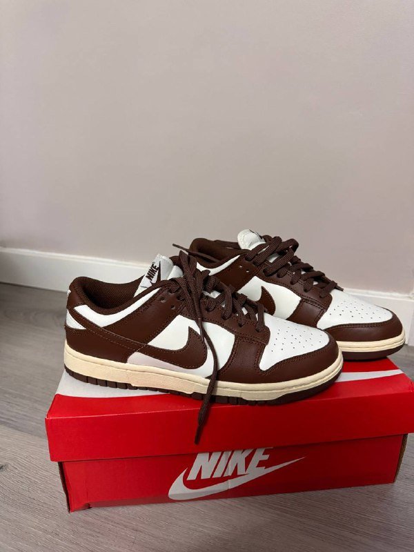 NIKE DUNK LOW Cacao Wow кроссовки женские 3