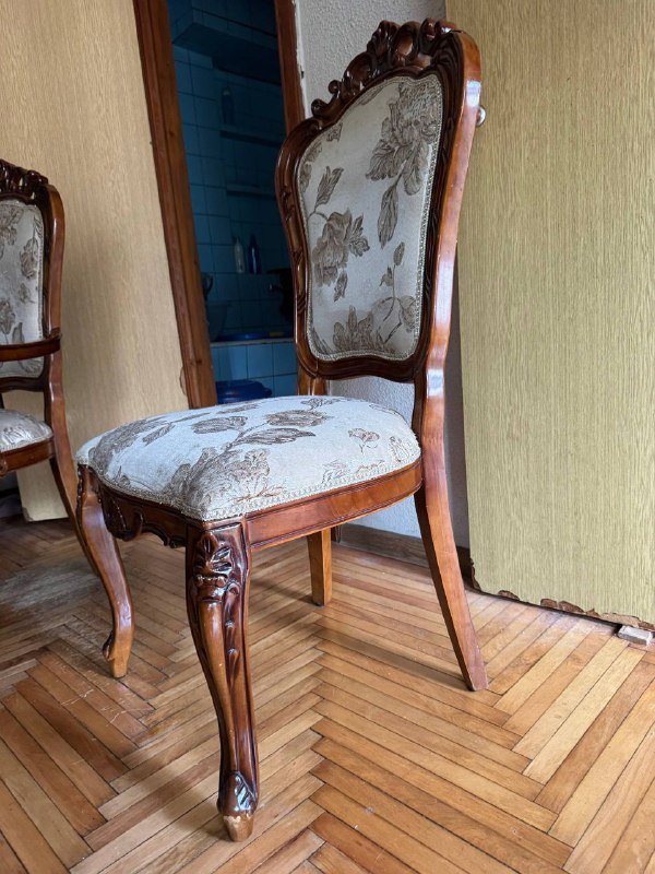 Стол из иранского дерева со стульями и креслами 4